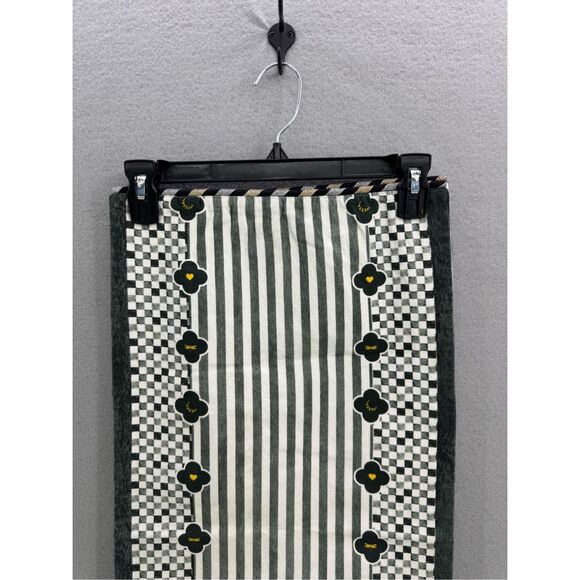 Striped Black and White Kitchen Towel - Picture 4 of 12